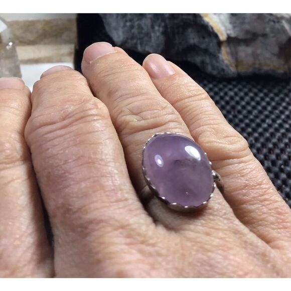,Ring, Lavender Amethyst Ring, NEW, size 8, Purple, Handmade - Picture 4 of 5